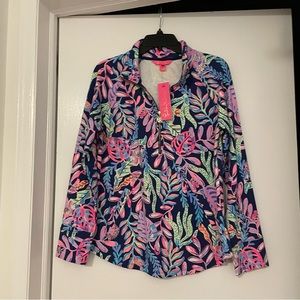 Lilly Pulitzer Skipper Popover Oyster Bay Navy NWT never worn